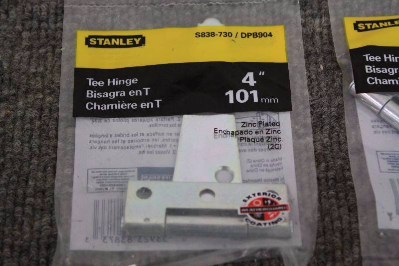 lot 102 image: Stanley Tee Hinge 4 - 6Qty