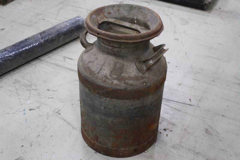 lot 64 image: Vintage Metal Milk Jug