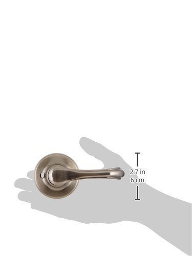 lot 8 image: Kwikset 966DNL 15A 99660-105 Dorian Single Cylinder Interior Pack Lever, Antique Nickel - 2 New Sets - $110 value