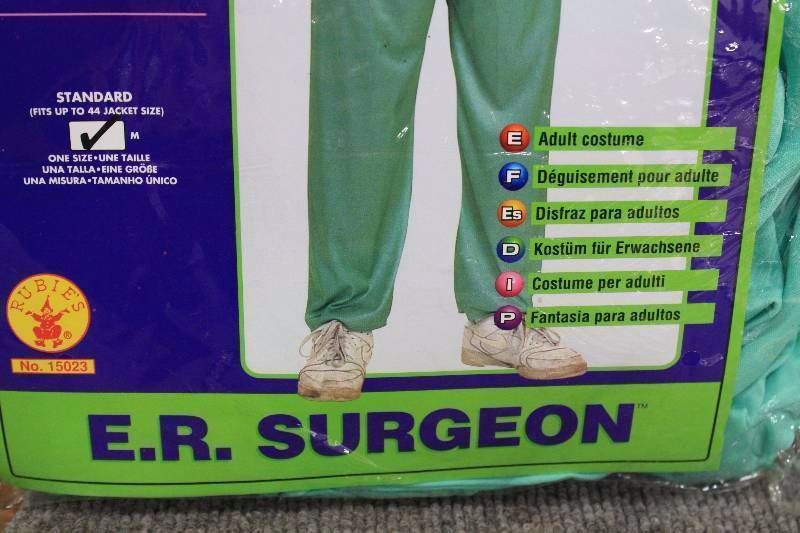 lot 214 image: E.R. Surgeon Costume Medium Size