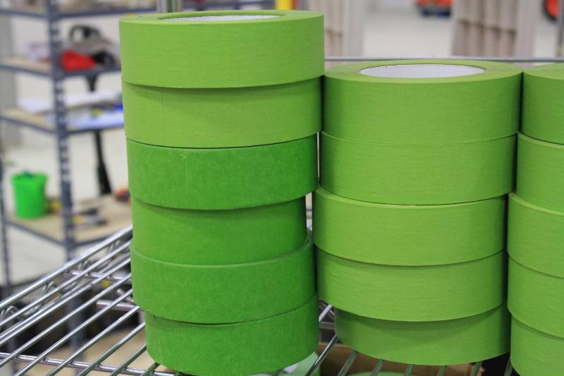 lot 161D image: 21 Rolls of 1.5 Green Tape