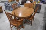 keller oak dining room set