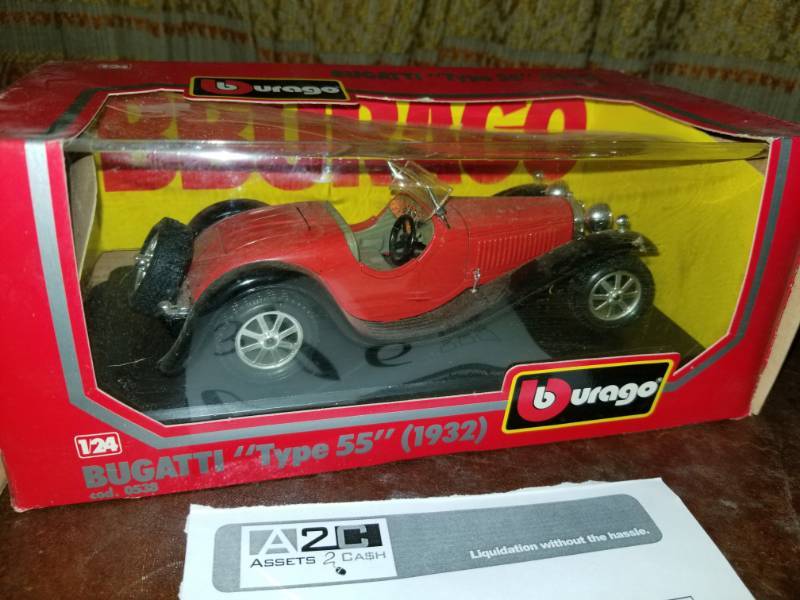 lot 316 image: Bburago 124 Scale Die Cast Metal 1932 Bugatti Type 55