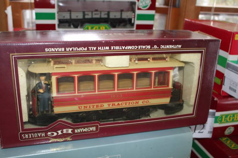lot 507 image: Bachman G-Scale Train Closed Streetcar United Traction Co.