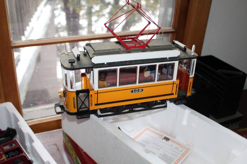 lot 513 image: LGB Scale Train The Big Train Street Car