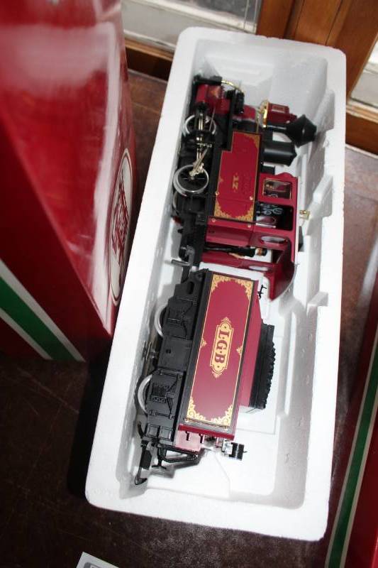 lot 514 image: LGB Scale Train The Big Train Locomotive with Tender Car