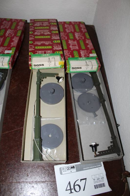 lot 467 image: LGB Scale Train Light Poles
