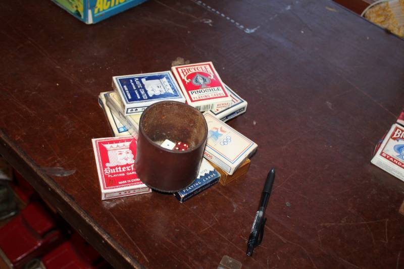 lot 449 image: Dice, Dice Cup, Decks of Cards