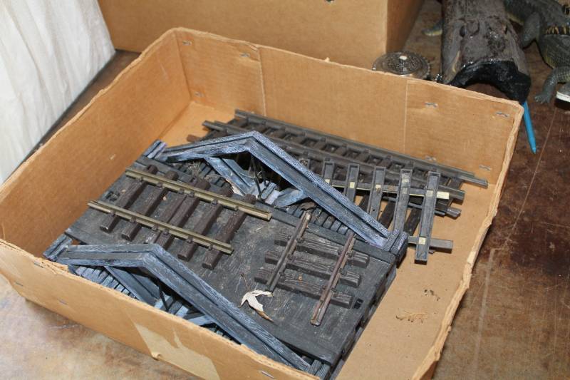 lot 573 image: G-Scale Model Bridge with LGB Train Tracks