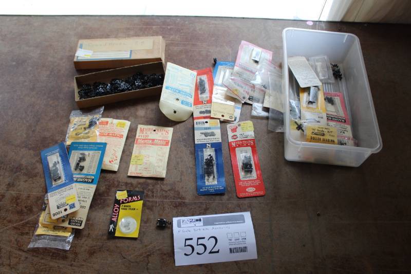 lot 552 image: N-Scale Model Train Part Kits Accessories