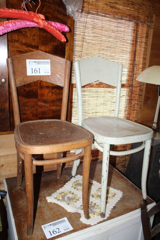 lot 161 image: Wood Kitchen Chairs