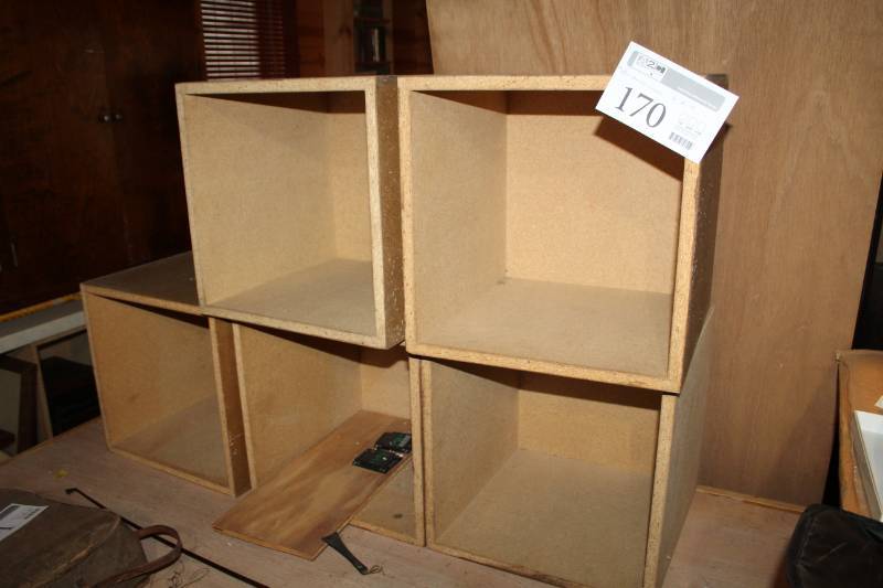 lot 170 image: Wood Storage Cubes