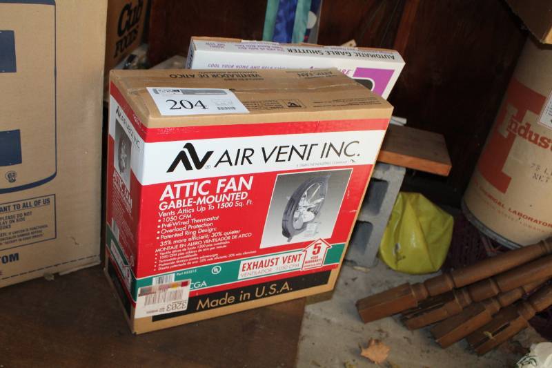lot 204 image: Air Vent Inc. Gable-Mounted Attic Fan