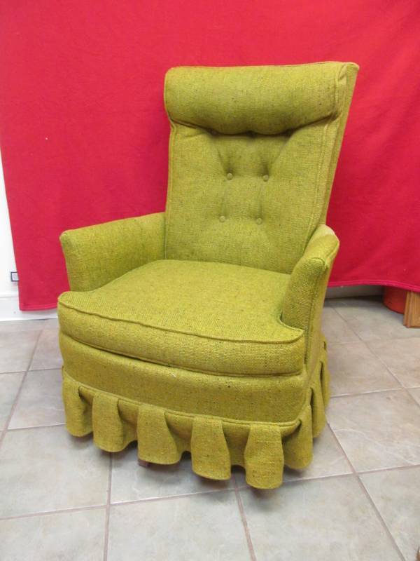 lot 6 image: vintage swivel rocker