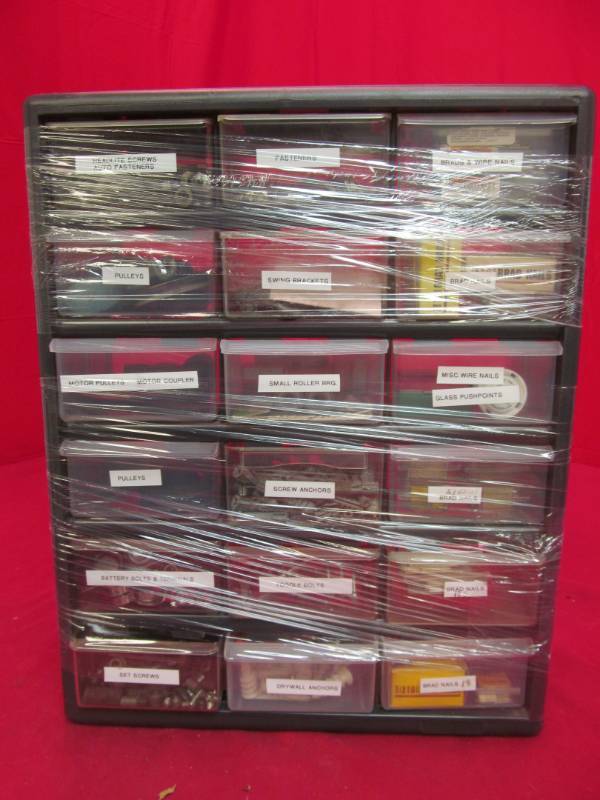 lot 44 image: organizer with hardware
