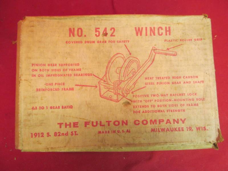 lot 120 image: Fulton winch