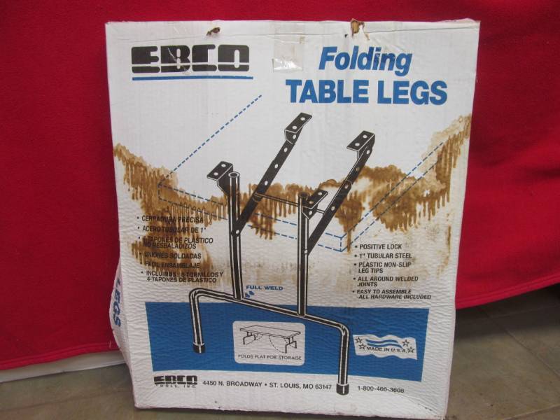 lot 240 image: Ebco folding table legs