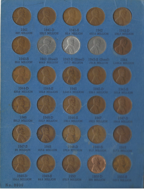 Collection of 81 Lincoln Wheat CentsMemorial Cents