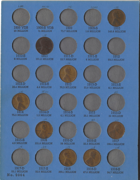 Collection of 40 Different Lincoln Wheat Pennies Pre-1940