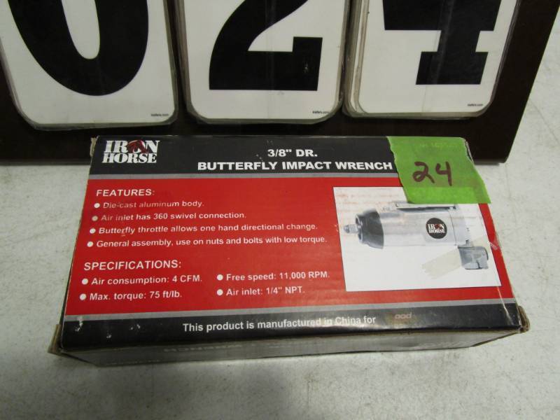 lot 24 image: Iron Horse 38 Butterfly Impact Wrench