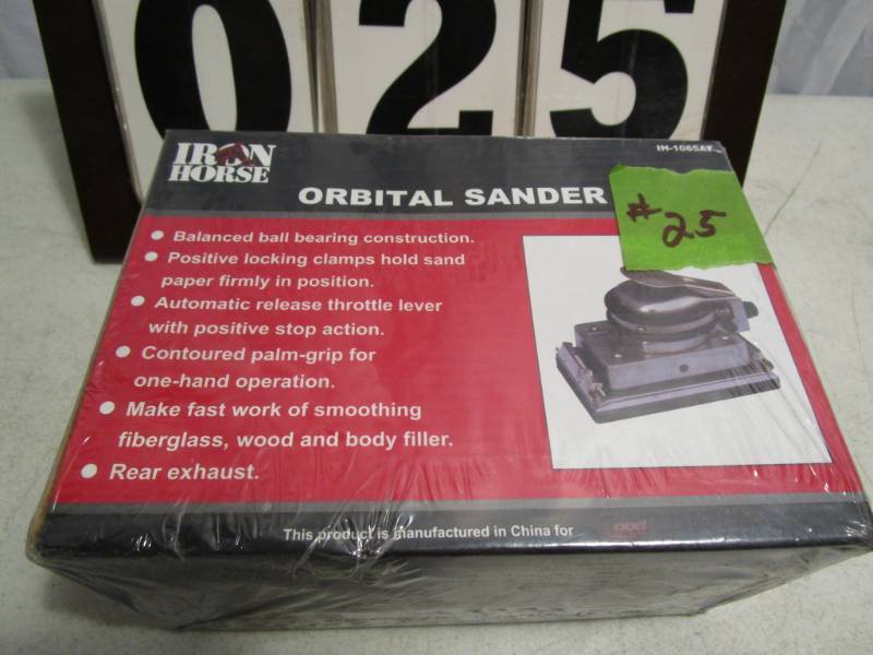 lot 25 image: Iron Horse Orbital Sander