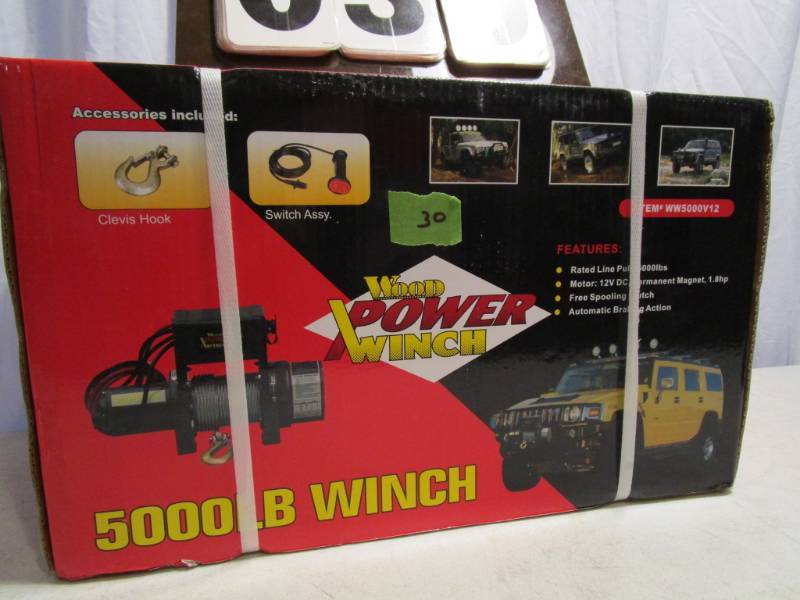 lot 30 image: Wood Power 5000 lb Winch