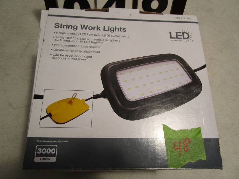lot 48 image: LED Technology 50 String Work Lights