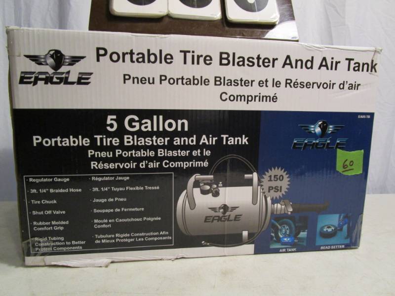 lot 60 image: Eagle Portable Tire Blaster and Air Tank