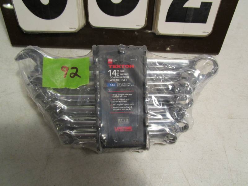 lot 92 image: Texton 14 pc Combination Wrench Set