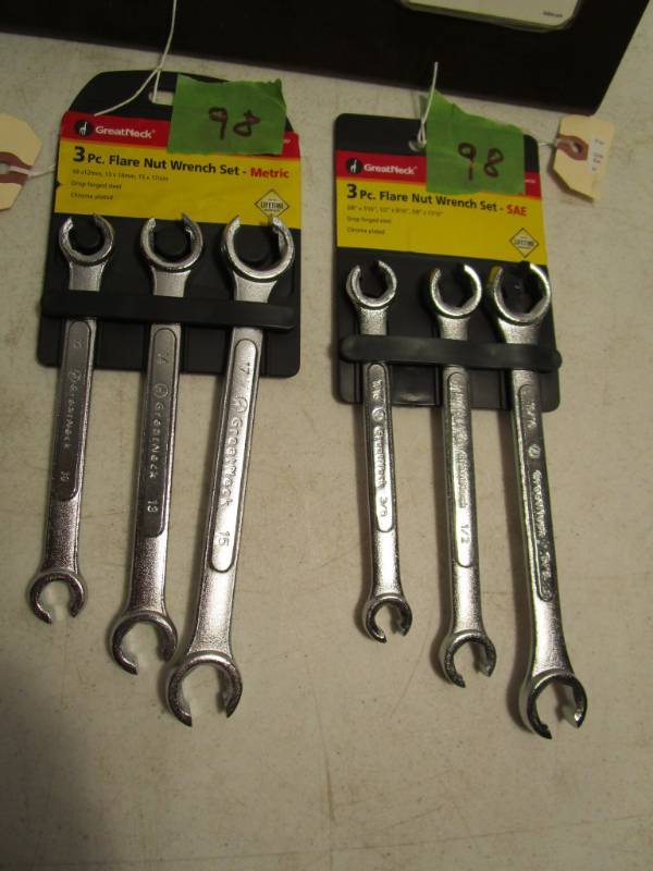 lot 98 image: Flare Nut Wrench Sets