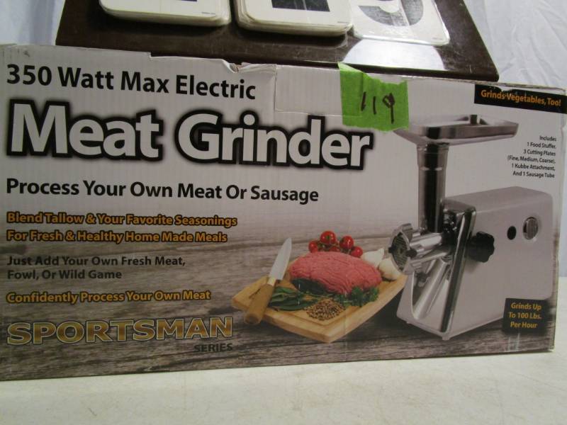 lot 119 image: Sportsman Electric Meat Grinder