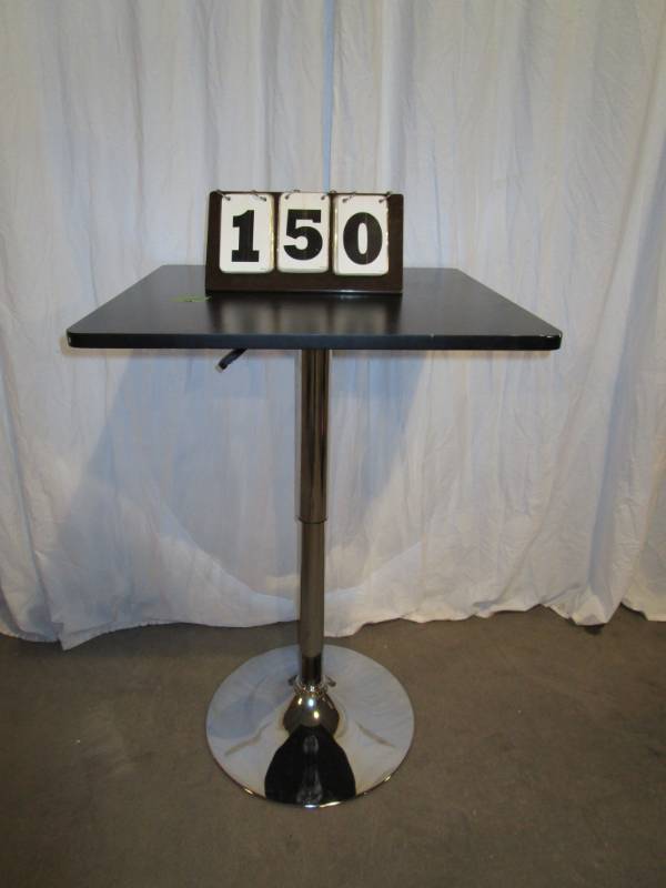lot 150 image: Adjustable Wood Top Table