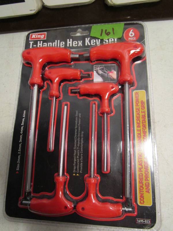 lot 161 image: King T-Handle Hex Key Set