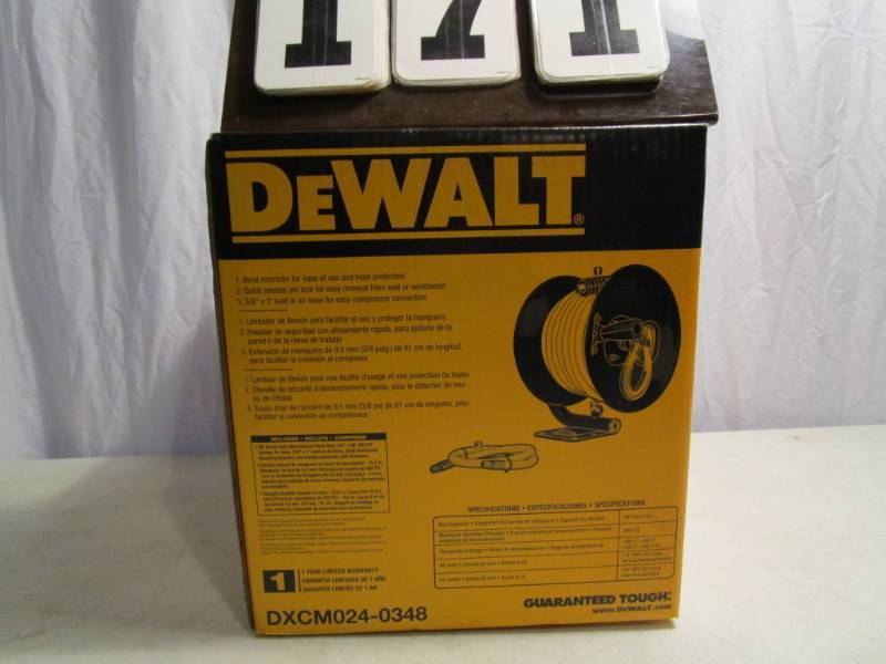 lot 171 image: DeWalt Manual Hose Reel