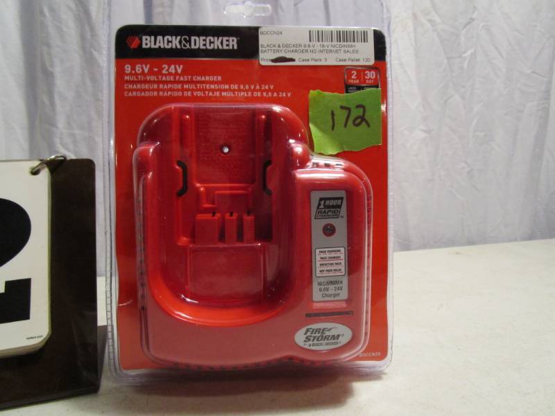 lot 172 image: Black & Decker Multi-Voltage Fast Charger