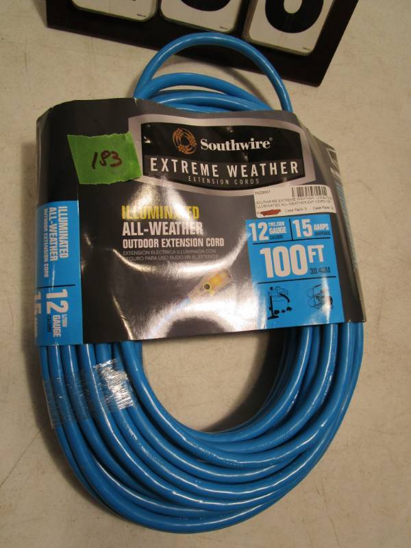 lot 183 image: Southwire Extension Cord - 100 ft
