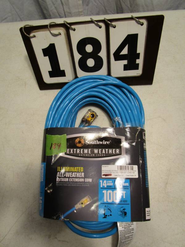 lot 184 image: Southwire Extension Cord - 100 ft