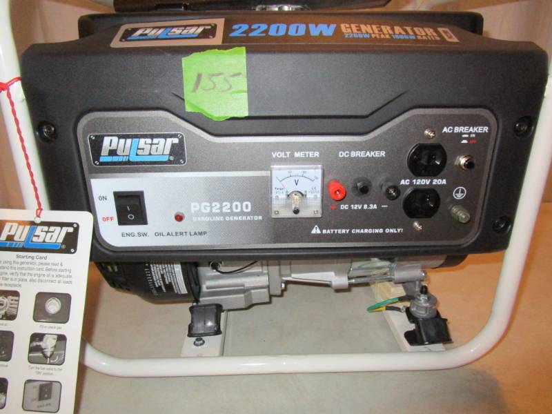lot 155 image: Pulsar 2200 Watt Generator