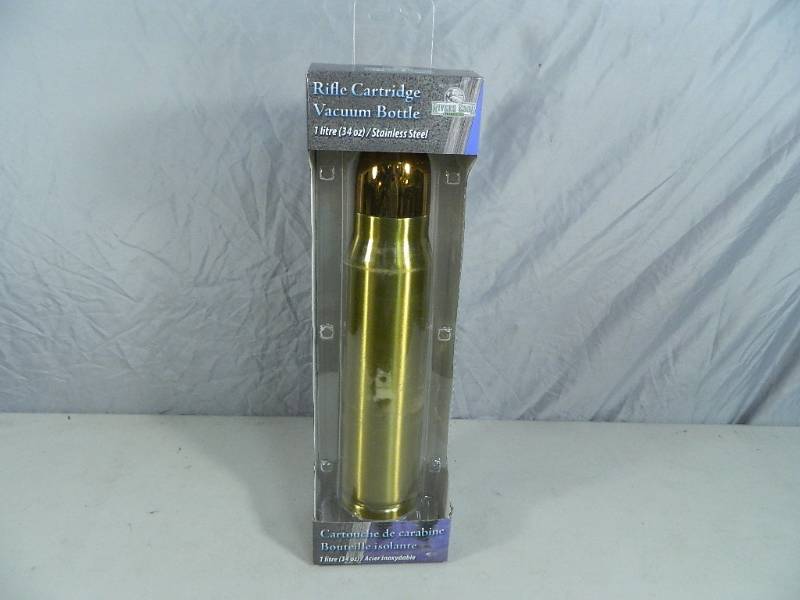 lot 27 image: New Rifle Cartridge Vacuum Bottle