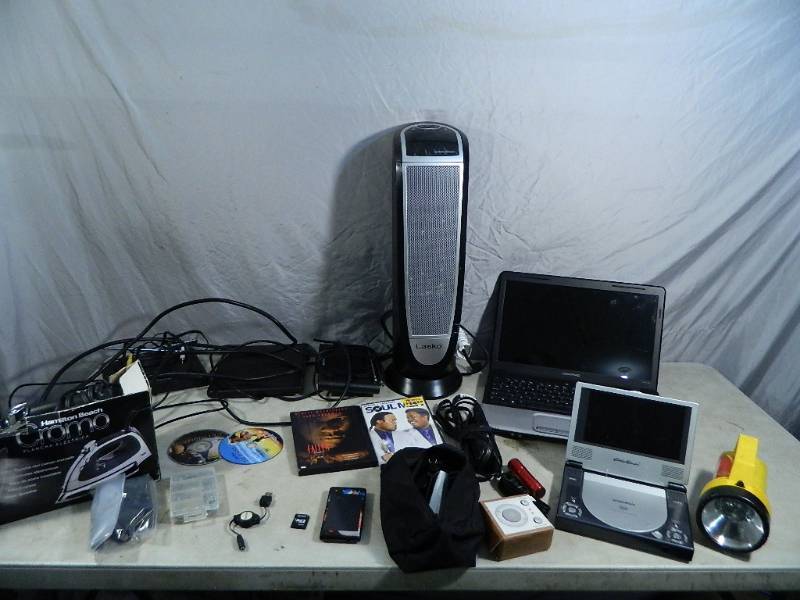 lot 124 image: Laptop, Portable Dvd Player, More