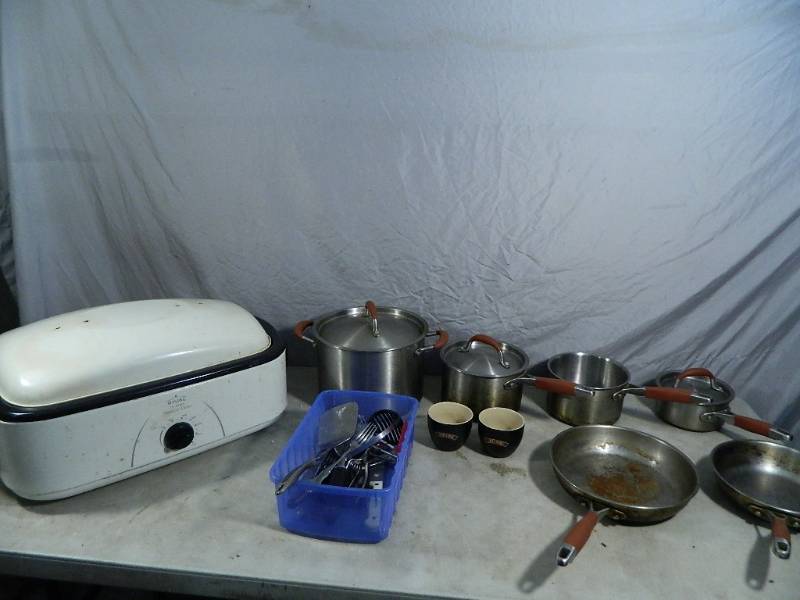 lot 126 image: Pans, Roaster, and More