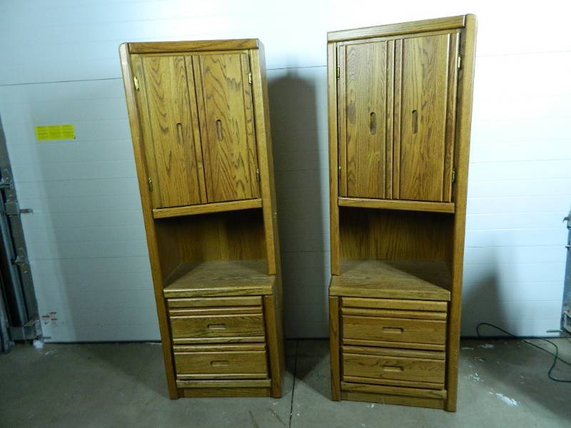 lot 149 image: Pair of Night Stand  Office Cabinets