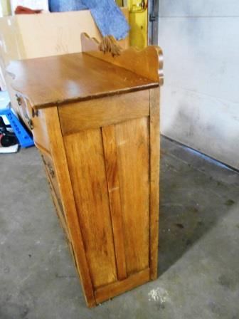 lot 8 image: ANTIQUE WOOD DRESSER