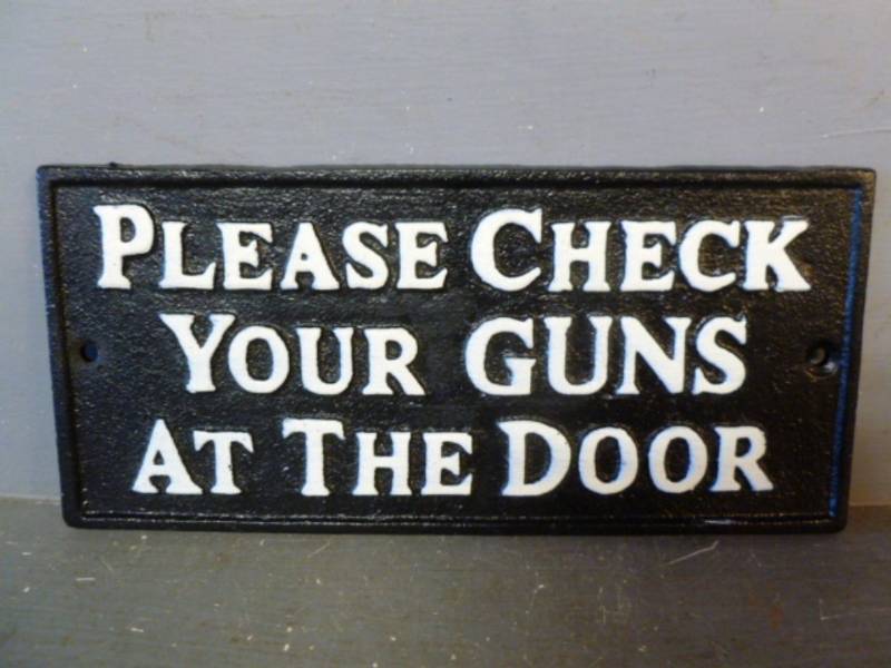 Cast Iron Sign