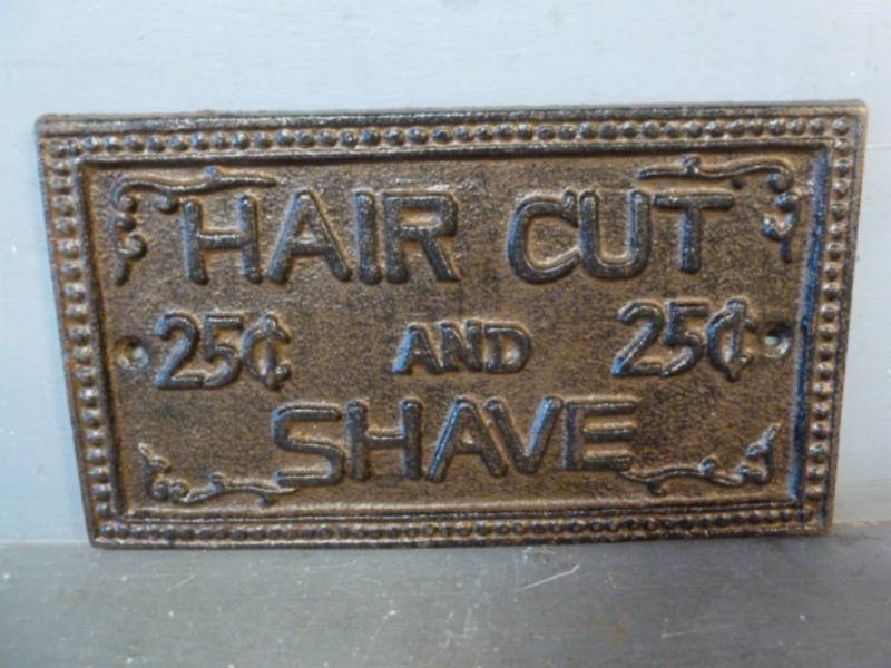 Cast Iron Sign