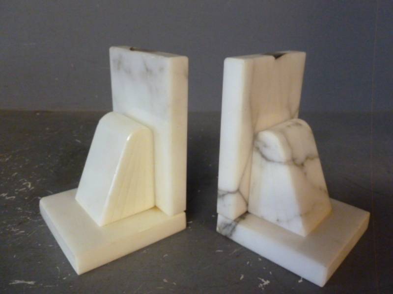 Vintage Alabaster Bookends