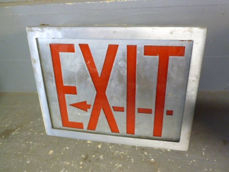 Vintage Exit Sign
