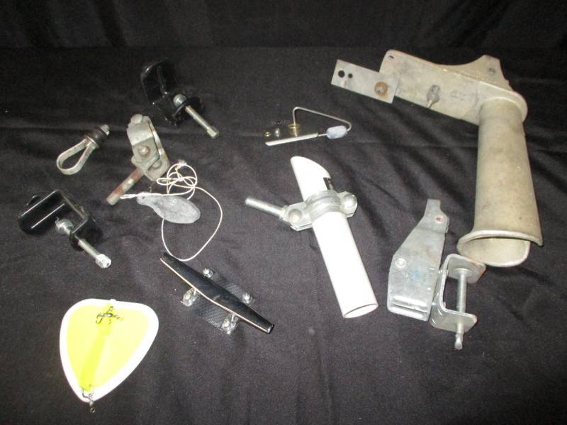 lot 51 image: Anchor Holder, Fishing Rod Holders, Boat Plug sand More