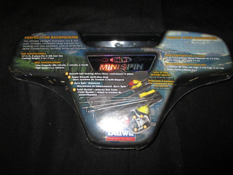 lot 61 image: Daiwa Minispin fishingrod and tackle unopened, great for backpacking