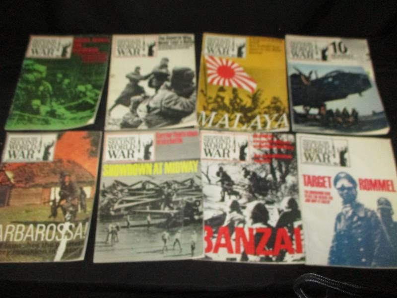 lot 62 image: History of the second war magazines not sure what year